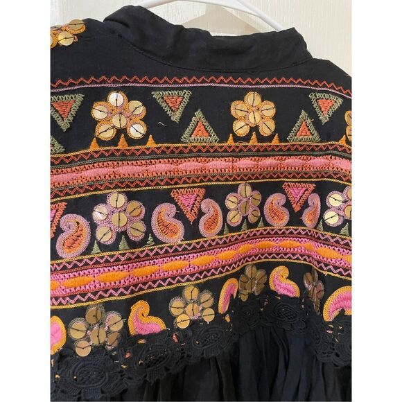 Free People Embroidered lightweight jacket NWOT - Picture 10 of 10
